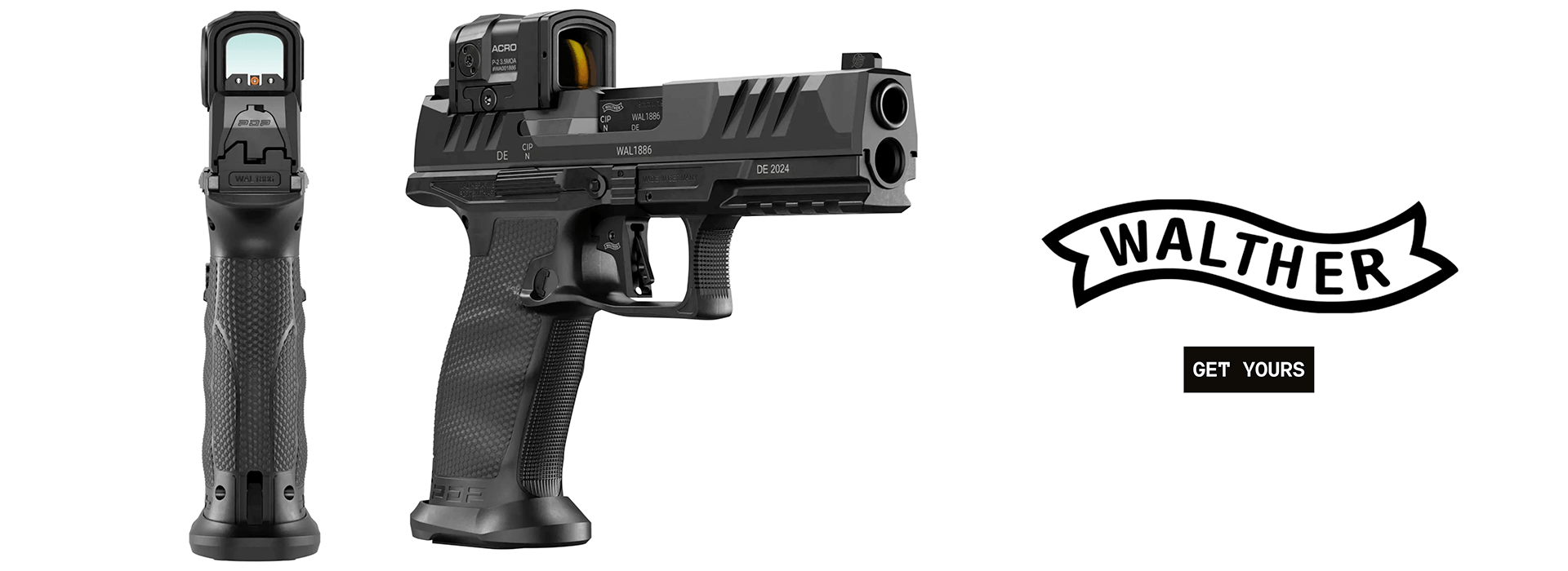 Walther PDP Professional 4.5 inch 9mm with Aimpoint Acro P-2 red dot – optic-ready duty pistol – Helvetia Defense Geneva