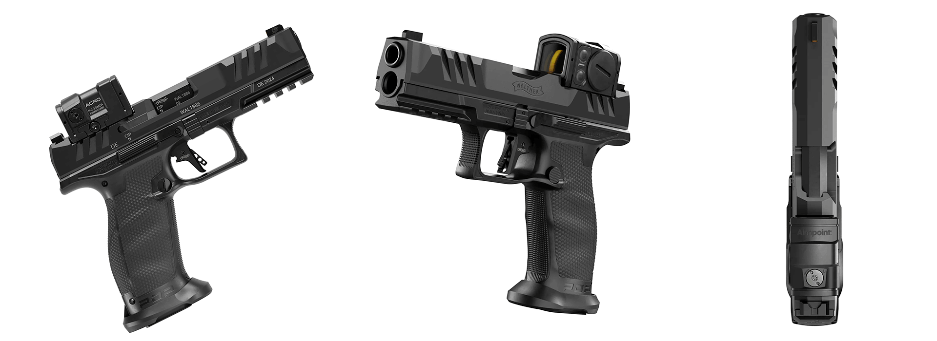 Walther PDP Professional 4.5 inch 9mm with Aimpoint Acro P-2 red dot – optic-ready duty pistol – Helvetia Defense Geneva