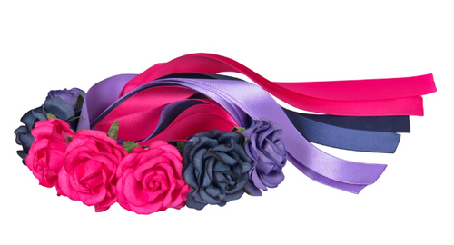 Energetiks head piece flower ribbon  headband