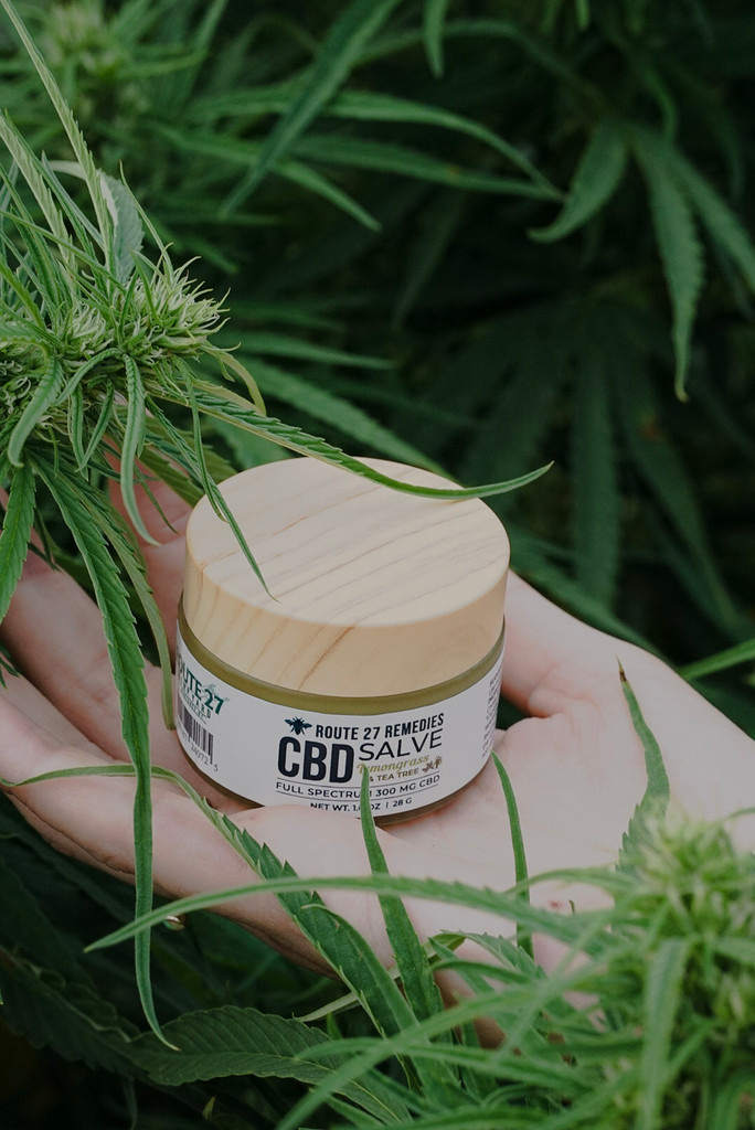 1 oz Route 27 Hemp Yard CBD Topical Salve.