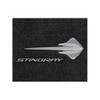 C7 Corvette Stingray Floor Mats - Lloyd Mats Jet/Black with C7 Stingray Logo & Stingray Script 