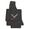 3 "C7 LLYODS ULTIMAT FRONT GRANDSPORT DOUBLE LOGO DARK GREY FLOOR MATS"