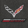 3 "C7 LLYODS ULTIMAT FRONT GRANDSPORT DOUBLE LOGO DARK GREY FLOOR MATS"