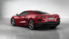 C8 Corvette Script Rear Emblem in  Torch Red