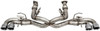 CORSA C8 MUFFLER DELETE 3" AFM ONLY CAT BACK QUAD 4.5" POLISHED TIPS FOR VEHICLES W/ NPP