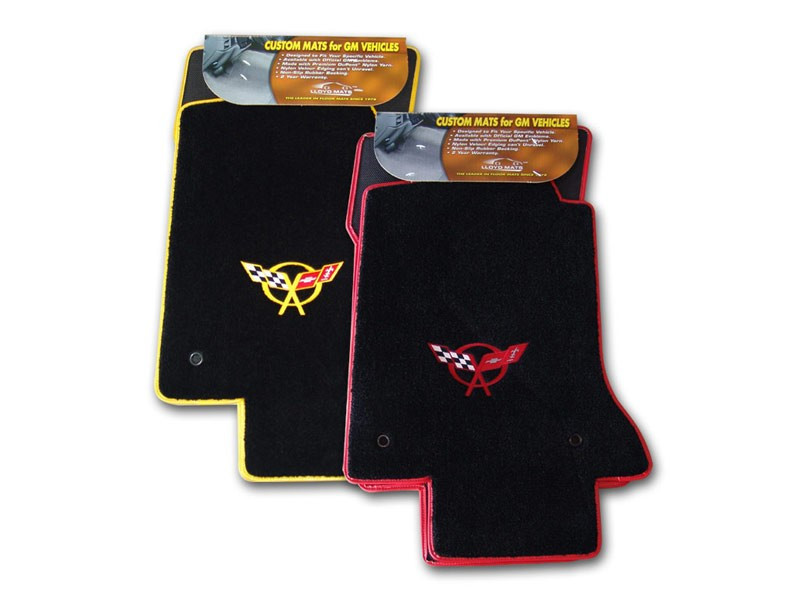 Llyod Mats C5 Corvette Floor Mats with Logo & bindings