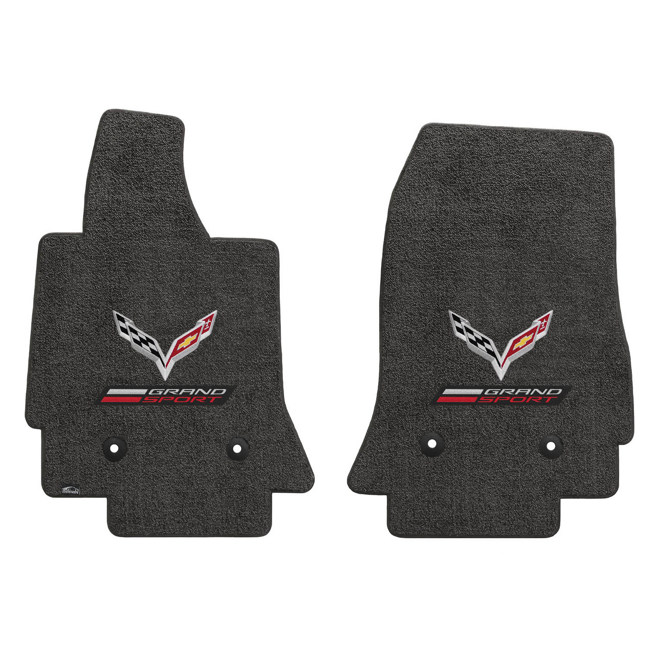 3 "C7 LLYODS ULTIMAT FRONT GRANDSPORT DOUBLE LOGO DARK GREY FLOOR MATS"