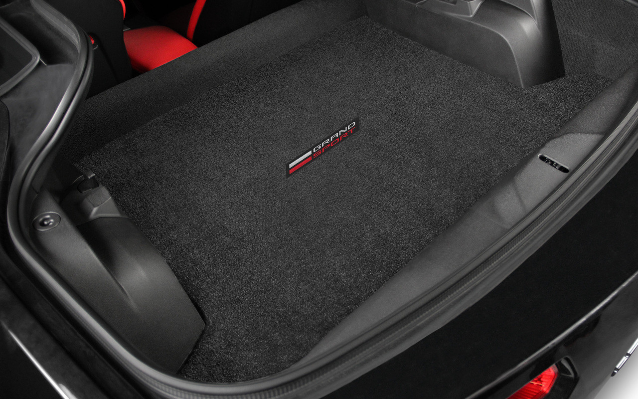 1 "C7 LLYOD MATS ULTIMAT GRANDSPORT SINGLE LOGO JET BLACK CARGO MAT COUPE "