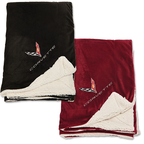 C8 Corvette Lamb’s Wool Blanket