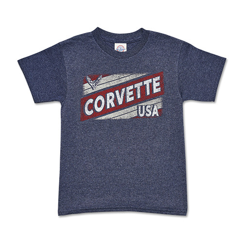 Youth C8 Corvette USA Tee