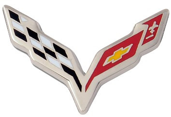 C7 CORVETTE LAPEL FLAG PIN