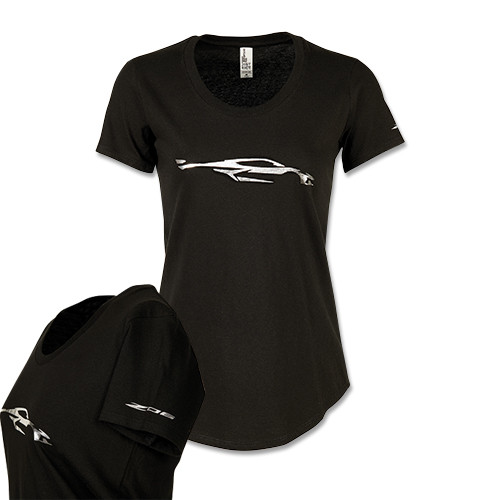 LADIES’ C8 CORVETTE Z06 FOIL GESTURE TEE