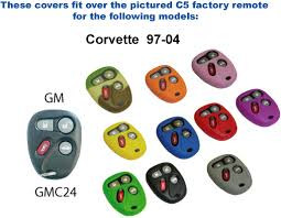 C5 Factory Remote Rubber Covers