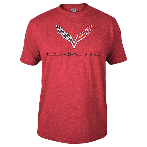 C7 CORVETTE LOGO HEATHER T-SHIRT