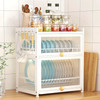 Sturdy 3-Tier Kitchen Dish Rack With Drawer-Style Shelf