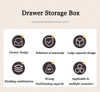 Wardrobe Storage Box Drawer Style Stackable Container With Lid