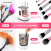 Electric makeup brush cleaner, a cleaning tool for makeup brushes and foundation