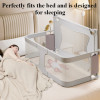 Baby Bedside Sleeper Bassinet Breathable and Visible Mesh