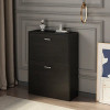 Shoe Cabinet with 2 Drawers Freestanding Shoe Rack Storage
