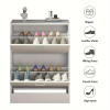 Shoe Cabinet with 2 Drawers Freestanding Shoe Rack Storage
