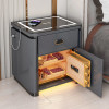 Intelligent bedside table safe integrated