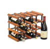 30 Bottles pine wood and metal timber modular wine racks