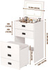 3 in 1 Vanity Desk with Plip Top Mirror