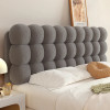 Cream Air Bedroom Double Cloth Bed Headboard