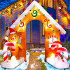9 FT Tall Christmas Inflatable Archway Outdoor