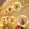Cartoon Santa Claus LED Window Curtain Light