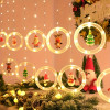 Cartoon Santa Claus LED Window Curtain Light