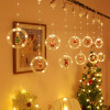 Cartoon Santa Claus LED Window Curtain Light
