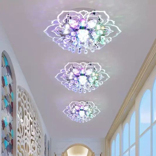 LED Ceiling Light Crystal Flower Chandelier LED Ceiling Light Crystal Flower Chandelier