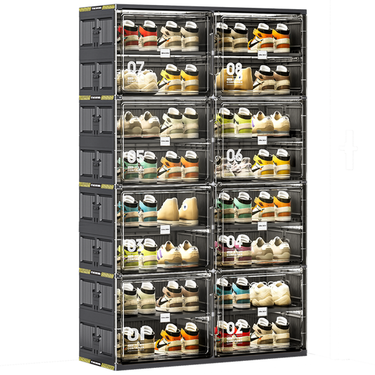 Black Foldable Multi-Layer Shoe Rack Cabinet Black Foldable Multi-Layer Shoe Rack Cabinet
