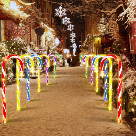 12pcs 18" Christmas Candy Cane Lights 12pcs 18" Christmas Candy Cane Lights