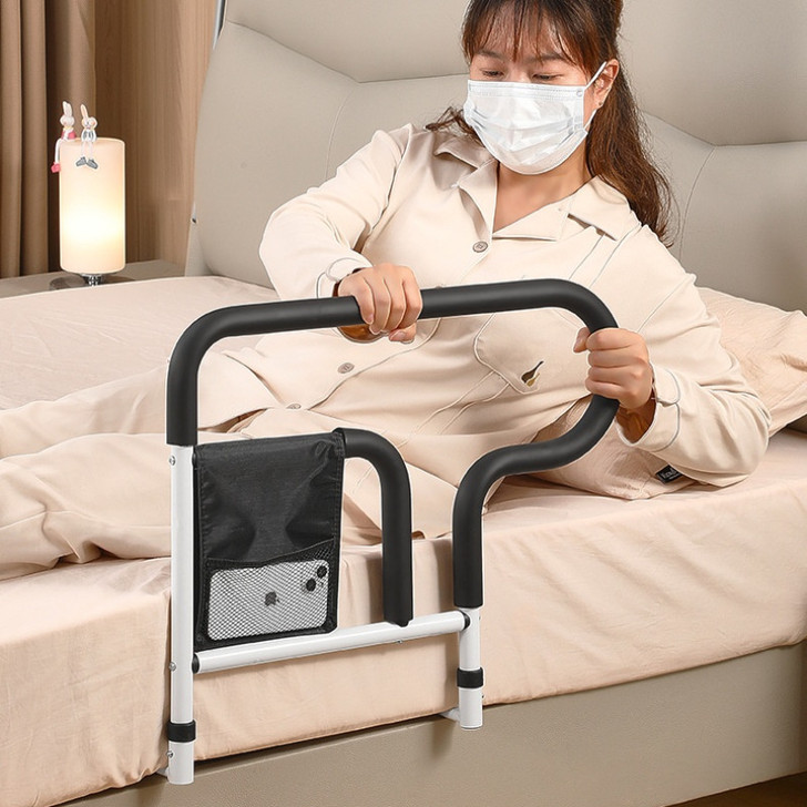 Bedside Handrai Aid Stainless Steel Help Safety Guard Bed Wake Up Safety Assist