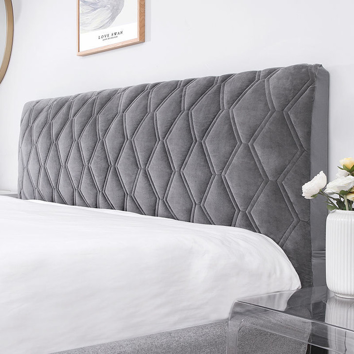 Super Soft Smooth Velvet Headboard Dust Protector Cover