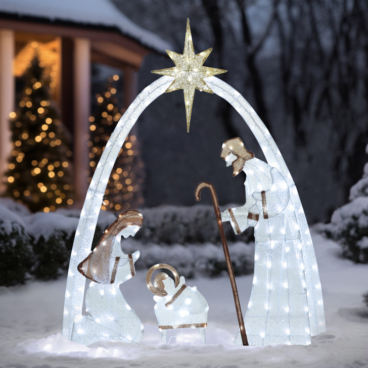 5FT Holy Family Jesus Nativity Scene Christmas Decorations