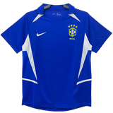 Brazil 2002 Men's Away Retro Shirt