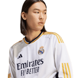 VINI JR #7 Real Madrid 23/24 Men's Home Long Sleeve Shirt