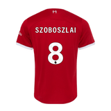 SZOBOSZLAI #8 Liverpool 23/24 Authentic Men's Home Shirt - PL Font