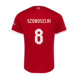 SZOBOSZLAI #8 Liverpool 23/24 Authentic Men's Home Shirt - LFC Font