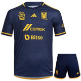 Tigres UANL 23/24 Kid's Away Shirt and Shorts