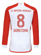 GORETZKA #8 Bayern Munich 23/24 Men's Home Long Sleeve Shirt