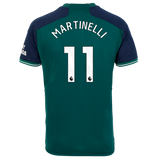 MARTINELLI #11 Arsenal 23/24 Stadium Men's Third Shirt - PL Font