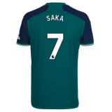 SAKA #7 Arsenal 23/24 Authentic Men's Third Shirt - PL Font