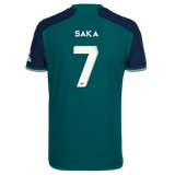 SAKA #7 Arsenal 23/24 Authentic Men's Third Shirt - Arsenal Font