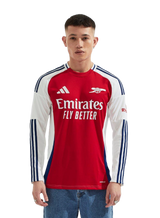 ØDEGAARD #8 Arsenal 24/25 Men's Home Long Sleeve Shirt - Arsenal Font