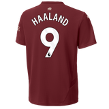 HAALAND #9 Manchester City 24/25 Kid's Third Shirt and Shorts - PL Font