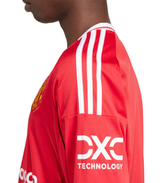 B.FERNANDES #8 Manchester United 24/25 Men's Home Long Sleeve Shirt - Man United Font